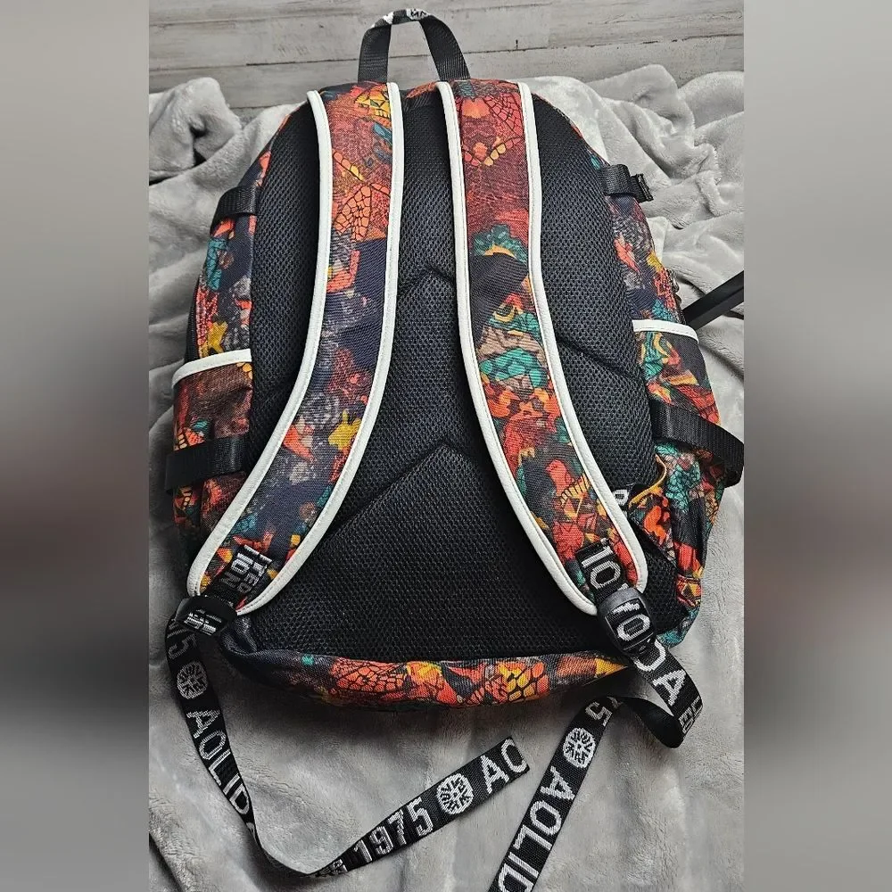 Colorful Graphic Streetwear Backpack – Bold 23 Print, Multi Pocket, Unisex